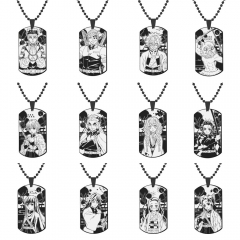 13 Styles Demon Slayer: Kimetsu no Yaiba Cartoon Anime Stainless Steel Necklace