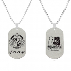 4 Styles Danganronpa: Trigger Happy Havoc Cartoon Anime Stainless Steel Necklace