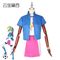 动漫cos服彩虹小马我的宝莉驹马国女孩动漫主题舞台装扮服女套装