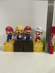 (库存15套，聪聪加拿大第7箱)4款底盒马里奥14 cm 339克