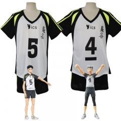 2 Styles Haikyuu Cartoon Anime Short Sleeves Suit Clothes