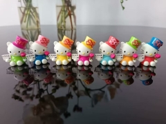 7pcs/set 5cm Hello Kitty Cartoon Anime PVC Figures