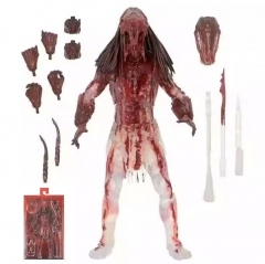 NECA 铁血战士 野性掠食者 猎物 骨面 熊血版7寸可动人偶