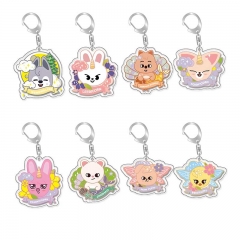 8 Styles K-POP Stray Kids Cartoon Acrylic Anime Keychain