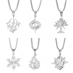 7 Styles Honkai: Star Rail Cartoon Anime Stainless Steel Necklace