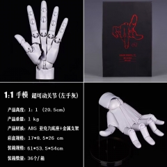 豪华版1比1 人手超可动关节左手灰色