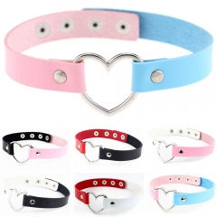 7 Styles Sexy Harajuku Gothic PU Leather Anime Necklaces