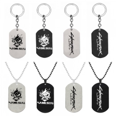 8 Styles Cyberpunk Cartoon  Anime Stainless Steel Keychain/Necklace