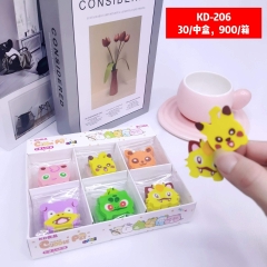 30个）比卡丘Pokemon橡皮擦文具胶擦造型可爱卡通胶擦橡皮儿童礼物品