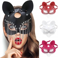 4 Styles Halloween Gothic Punk Cosplay Party Face Anime Mask
