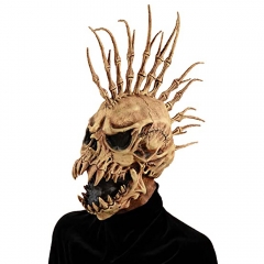 45*26cm Halloween Horror Props Skeleton Punk Anime Latex Mask