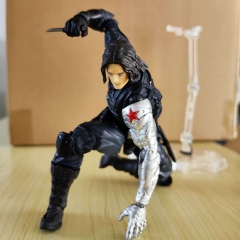 漫威 复仇者联盟 冬兵 冬日士兵 可动 盒装手办 高14cm 一箱108个