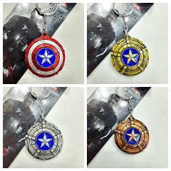 4 Styles Captain America Cartoon Anime Keychain