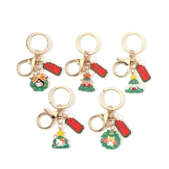 5 Styles Christmas Sanrio Cartoon Anime Alloy Keychain