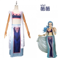 海贼王cos服one piece 薇薇cos服 vivi角色扮演cosplay长裙全套