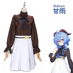 甘雨cosplay招商联动常服 原神cos游戏 二次元套装道具服眼镜麒麟