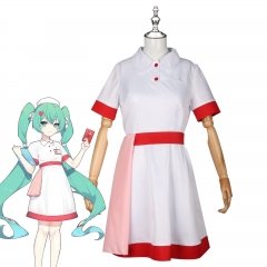 白色战斗服护士服红边款动漫同款角色扮演舞台剧女生装扮套装