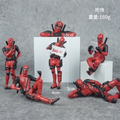 死侍模型战警卧姿公仔举牌回眸姿势动漫手办汽车中控台摆件跨境