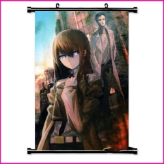 2 Sizes Steins Gate Cartoon Wallscrolls Waterproof Anime Wall Scroll