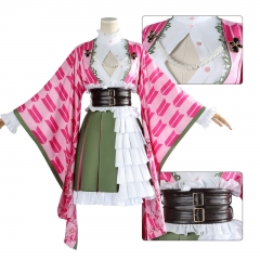 鬼灭之刃cos服甘露寺蜜璃五周年纪念祭cosplay服装二次元