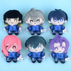 10cm 6 Styles Blue Lock Cartoon Anime Plush Toy Doll Pendant