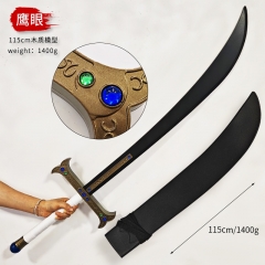 2 Styles One Piece Cosplay Anime Weapon Knife Wooden Swords