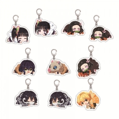 5.5CM 27 Styles Demon Slayer: Kimetsu no Yaiba Cartoon Anime Acrylic Keychain