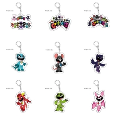 55mm 19 Styles Poppy Playtime Cartoon Anime Acrylic Keychain