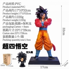 （Without Box）32CM GK Dragon Ball Z Super Saiyan Son Goku Cartoon Anime PVC Figure