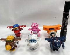 6pcs/set 6cm Super Wings Cartoon Anime PVC Figures