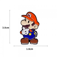 Super Mario Bro Cartoon Pin Anime Alloy Brooch
