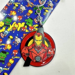 3 Styles Iron Man Cartoon Cosplay Decoration Alloy Pendant Anime Keychain