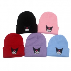 5 Styles Sanrio Cartoon Plush Pattern Cap Anime Knitted Hat