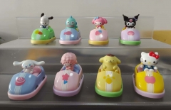 8pcs/set 5cm Sanrio Hello Kitty Kuromi Cinnamoroll Cartoon Anime PVC Figures