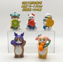 5PCS/SET 6-7.5cm Sanrio Cartoon Anime PVC Figure