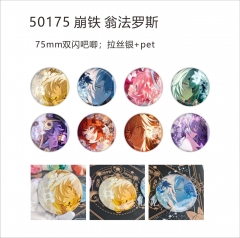 75mm 8 Styles Honkai: Star Rail Cartoon Pin Anime Brooch