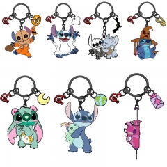 14 Styles Lilo & Stitch Hallowmas Cartoon Anime Alloy Necklace/Keychain