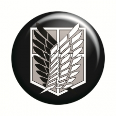 49 Styles Attack on Titan/Shingeki No Kyojin Cartoon Pin Anime Tinplate Brooch