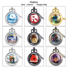 （带电）Roblox 动漫周边欧美复古翻盖怀表