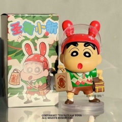 12.5CM Crayon Shin-chan Christmas Cartoon Collection Toys Anime PVC Figure