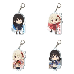 55MM 8 Styles Lycoris Recoil Cartoon Anime Acrylic Keychain