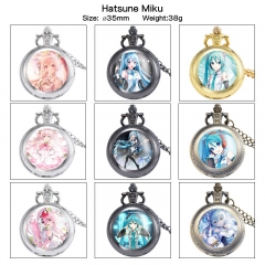 （带电）初音未来 动漫周边欧美复古翻盖怀表