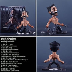 漫威 X战警 跪姿金刚狼 盒装手办 高19cm 重300克一箱100个