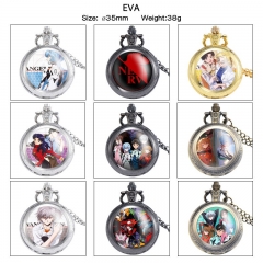 （带电）EVA 动漫周边欧美复古翻盖怀表