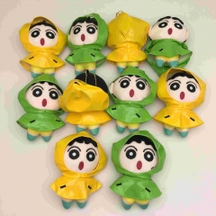 10pcs/set 13CM Crayon Shin-chan Cartoon Anime Plush Toy Pendant