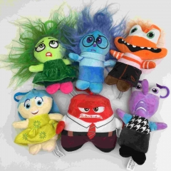 6pcs/set 12-15CM Inside Out Cartoon Anime Plush Toy Pendant