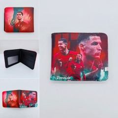 3 Styles Cristiano Ronaldo dos Santos Aveiro Cartoon Purse Anime Short Wallet