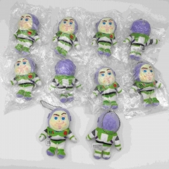 10CM 10pcs/set  Toy Story Buzz Lightyear Cartoon Anime Plush Toy Pendent