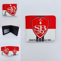 Stade Brestois 29 Football Club Cartoon Purse Anime Short Wallet