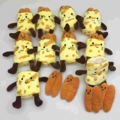 10pcs/set 13CM Cute Pancake Cartoon Anime Plush Toy Pendant